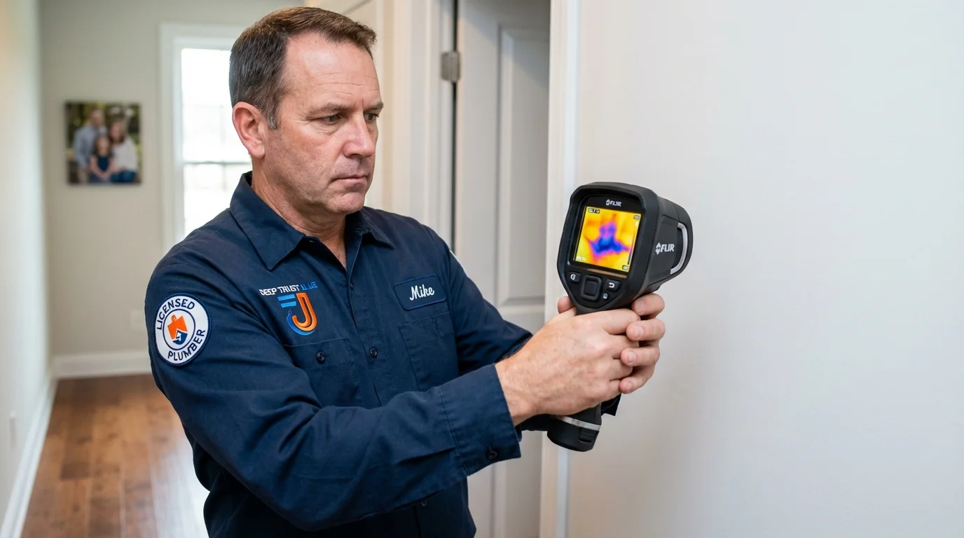 Thermal imaging leak detection by Johns Plumbing LLC in Hazard